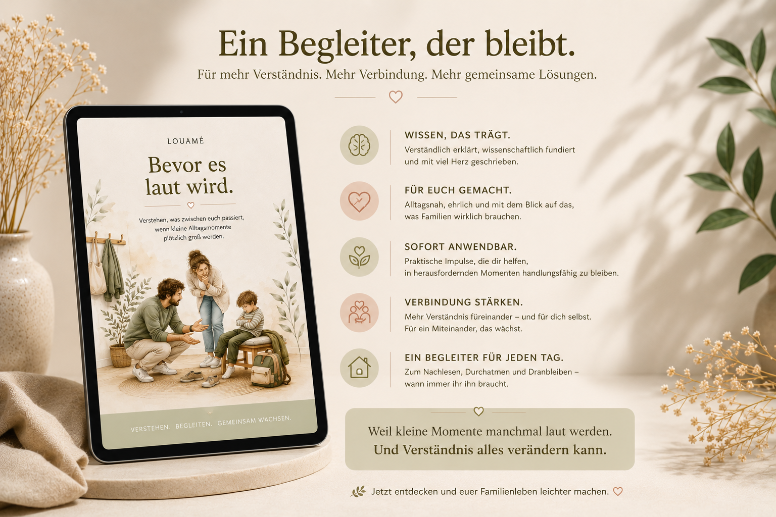 Bevor es laut wird.
